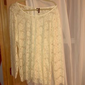 White lace top